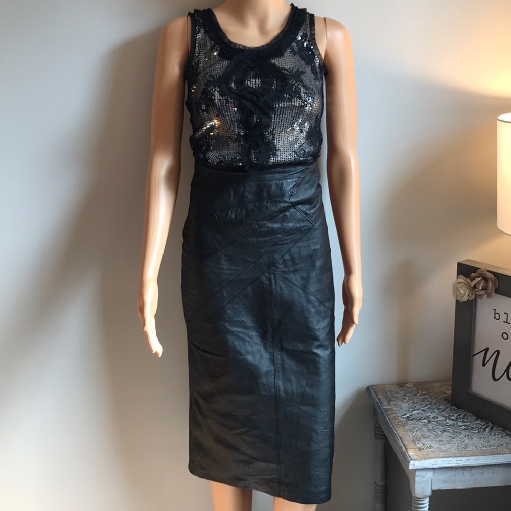 WHBM sequins and lace top - Picture 2 of 6